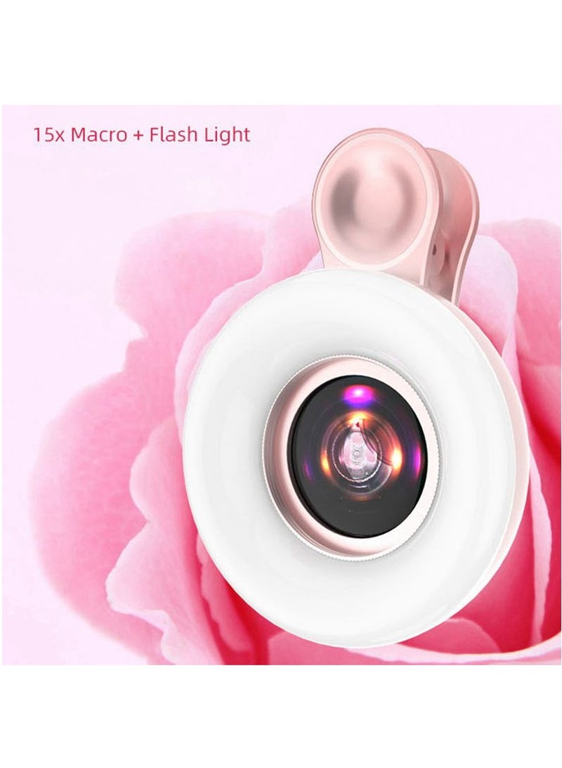 Loquat LED Phone Lens Selfie Ring Light Mobile Phone Fill Light HD Macro Dimmable Lamp Beauty Ringlight - Image 4